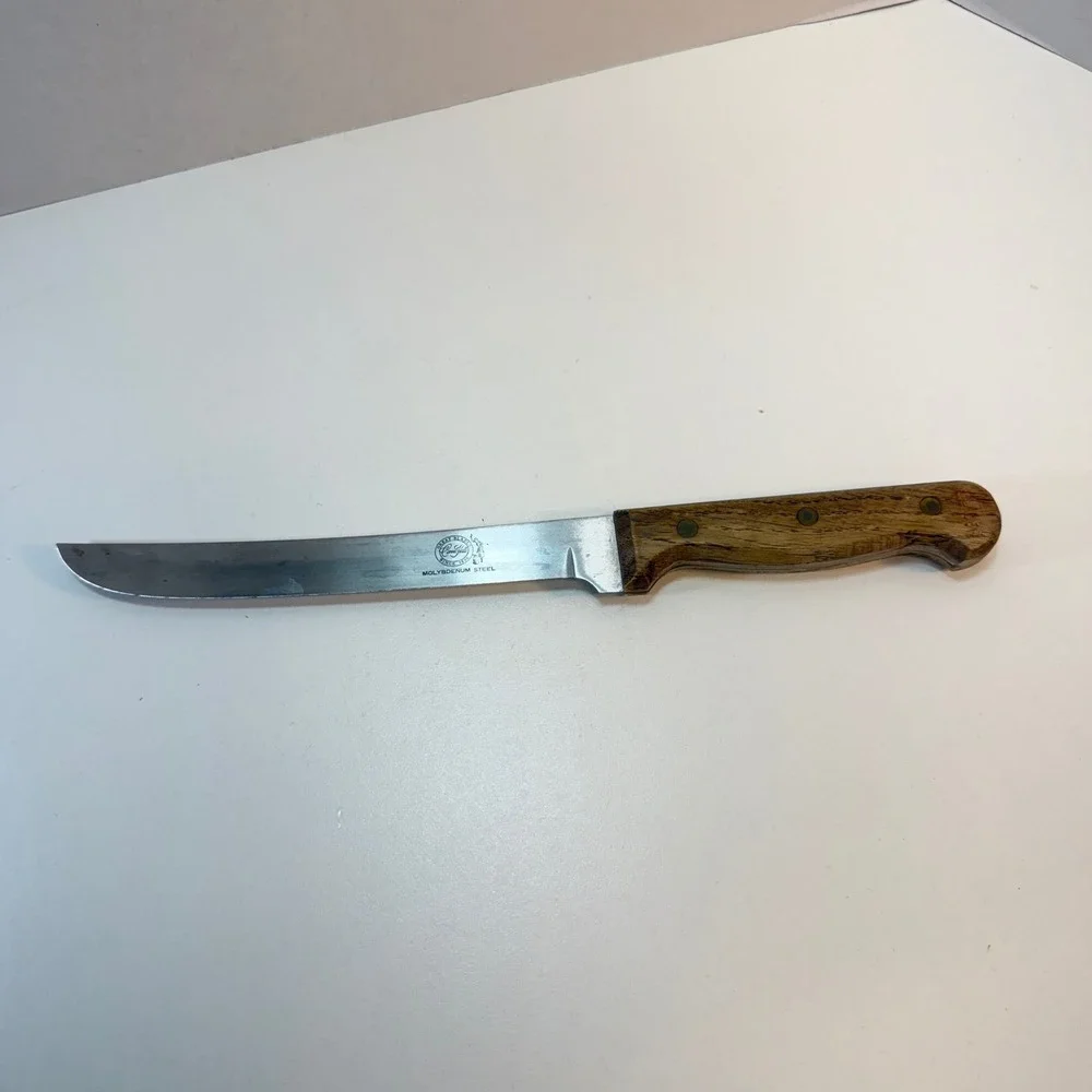 Carvel Hall Slicer Knife Molybdenum Steel Wood Handle 8 Inch Blade Japan